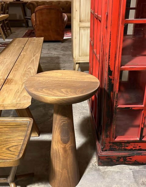 طاولة خدمة خشب دائري