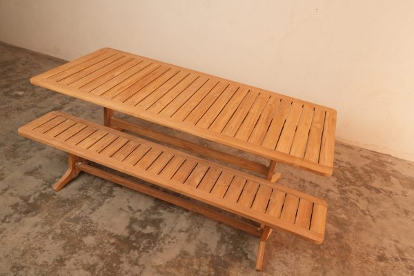⁦طاولة طعام خارجية تودا (220 سم)⁩ - الصورة ⁦2⁩
